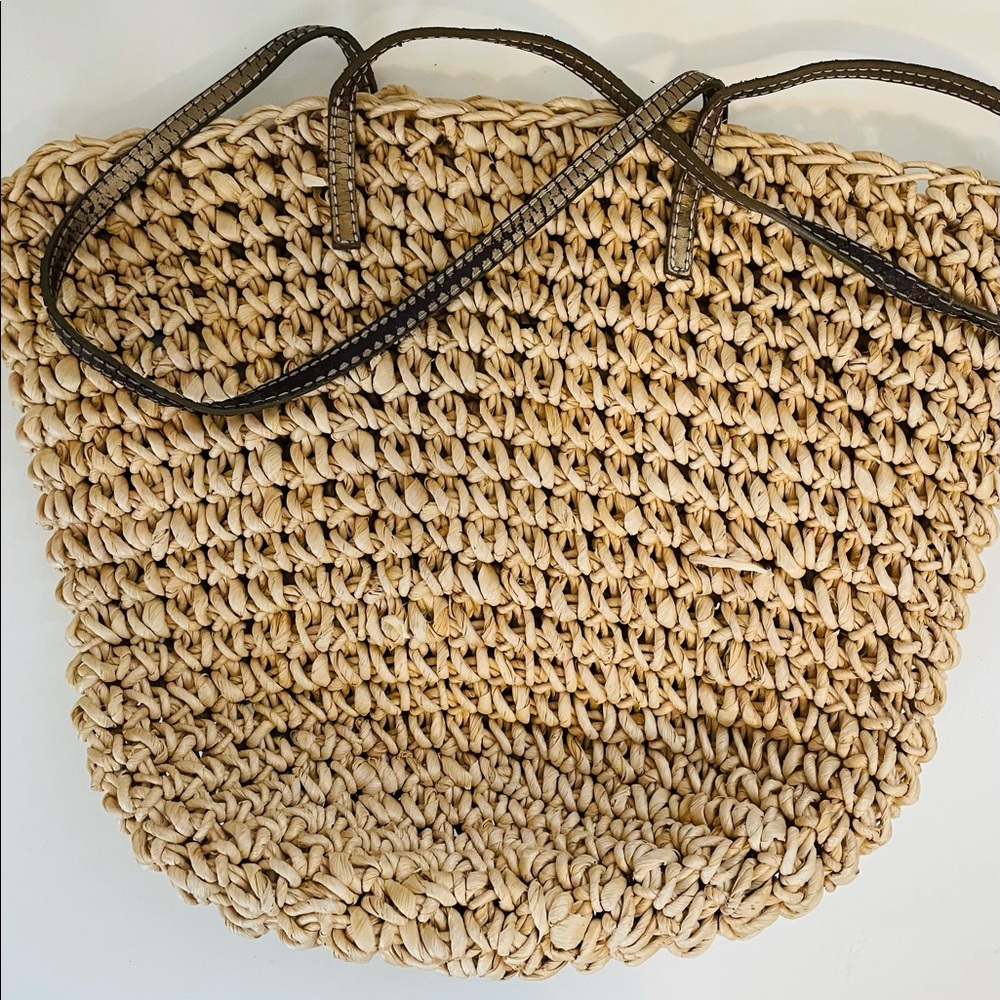J. Crew Straw Tote Bag
